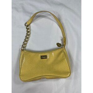 Luv Betsey by Betsey Johnson SKU 7885  Yellow Gold Glittery Shoulder Bag With Ch